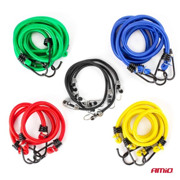 Χταπόδια ελαστικά (4mmΧ25cm 4ΤΕΜ)(8mmX45cm 2ΤΕΜ)(8mmΧ60cm 2ΤΕΜ)(8mmX75cm 2ΤΕΜ)(8mmX90cm 2ΤΕΜ) AMIO - 12 ΤΕΜ. - Image 3