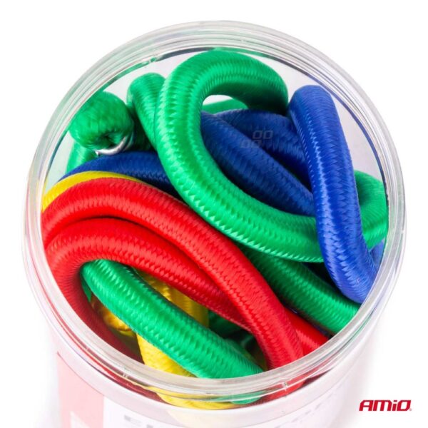 Χταπόδια ελαστικά (4mmΧ25cm 4ΤΕΜ)(8mmX45cm 2ΤΕΜ)(8mmΧ60cm 2ΤΕΜ)(8mmX75cm 2ΤΕΜ)(8mmX90cm 2ΤΕΜ) AMIO - 12 ΤΕΜ. - Image 5