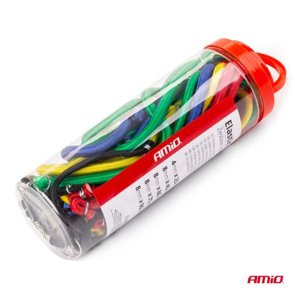 Χταπόδια ελαστικά (4mmΧ25cm 4ΤΕΜ)(8mmX45cm 2ΤΕΜ)(8mmΧ60cm 2ΤΕΜ)(8mmX75cm 2ΤΕΜ)(8mmX90cm 2ΤΕΜ) AMIO - 12 ΤΕΜ. - Image 6