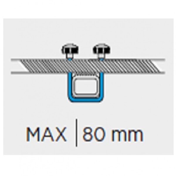 U-Bolt σύστημα δέσης (fitting system) 800mm Marathon μπαγκαζιέρων οροφής σε μπάρες- Menabo