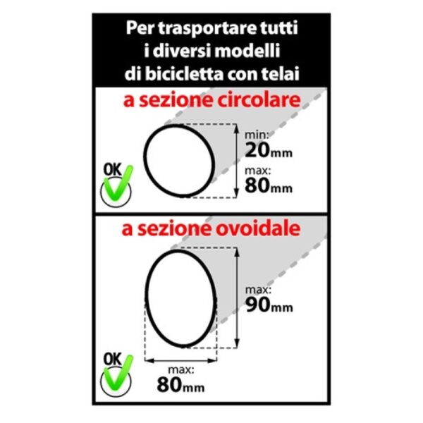 Βάση ποδηλάτου οροφής σιδήρου Bike-One (με κλειδαριά) ασημί για 1 ποδήλατο Nordrive - Image 6