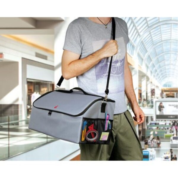 Τσάντα Organizer πορτ μπαγκάζ Trunk Organizer αδιάβροχο (M) 2 θέσεων & 4 τσέπες (49x30 cm) - Image 4