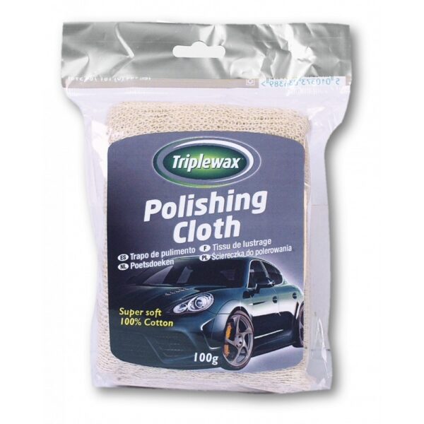 Πανί για γυάλισμα βαμβακερό 100% (cotton) 100g/130x27cm Carplan Triplewax Polishing Cloth