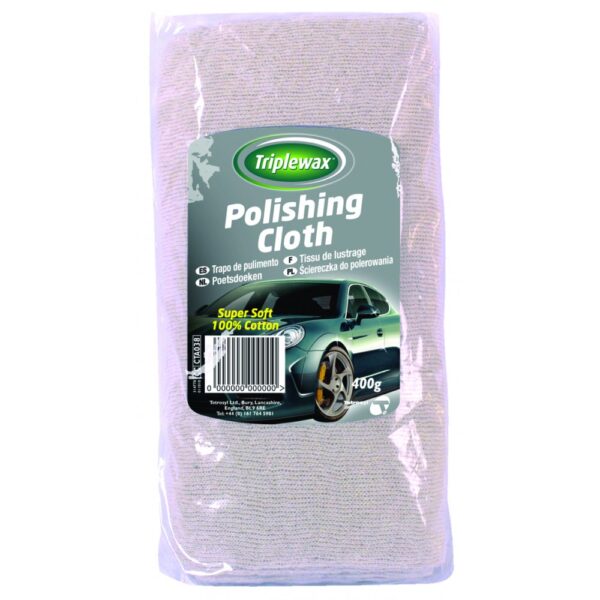 Πανί για γυάλισμα βαμβακερό 100% (cotton) 400g/500x27cm Carplan Triplewax Polishing Cloth