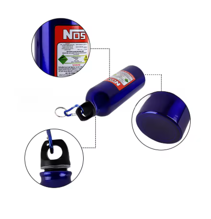 Αλουμινένιο μπουκάλι NOS 500ml μπλε