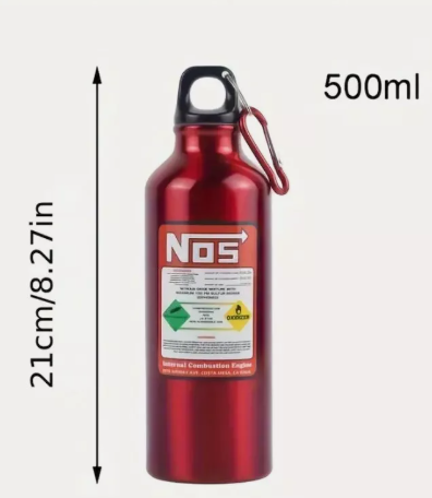 Αλουμινένιο μπουκάλι NOS 500ml κόκκινο