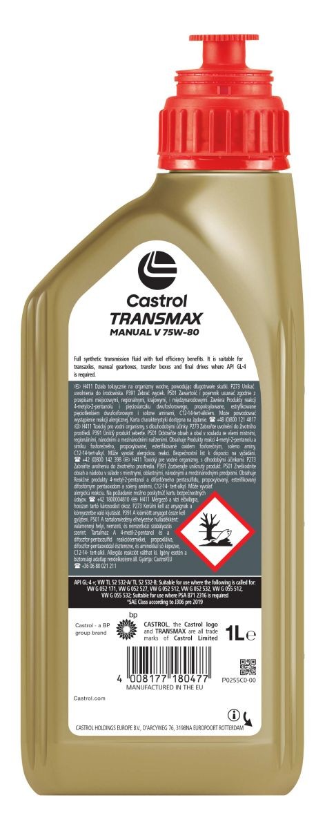 castrol manual V 75-80W