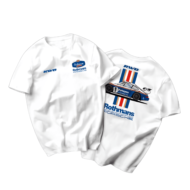 Λευκό κοντομάνικο μπλουζάκι Porsche Rothmans