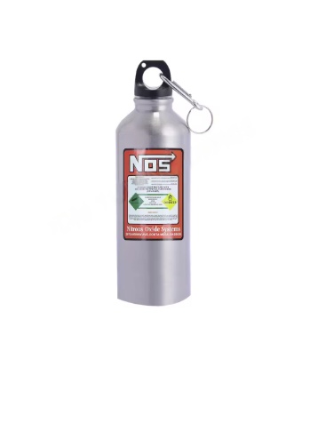Γκρι NOS μπουκάλι νερού 500ml από αλουμίνιο με κομψό design
