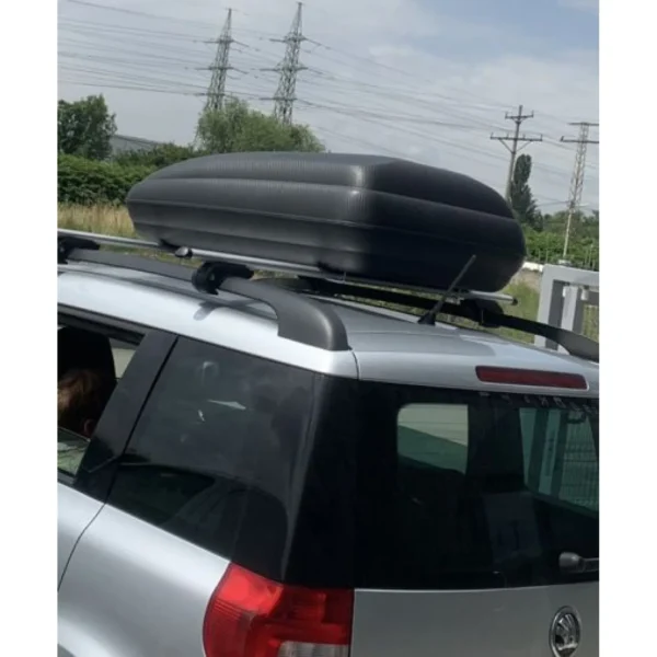Μπαγκαζιέρα οροφής Art Plast 320L μαύρο carbon με κλειδί (133x77.8x34.5cm) - Image 10