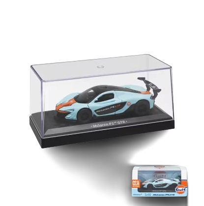 Μινιατούρα McLaren P1 GTR σε κλίμακα 1:40 – Κίτρινο με μαύρες λεπτομέρειες